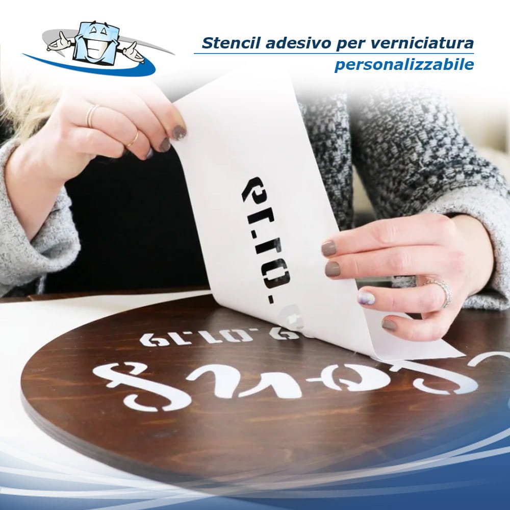 Stencil adesivo per mascheratura personalizzabile con la tua scritta logo disegno segnaletica simboli pittogrammi
