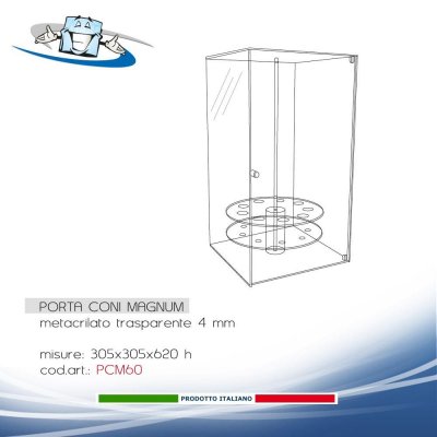 Schema Porta Coni in plexiglass small