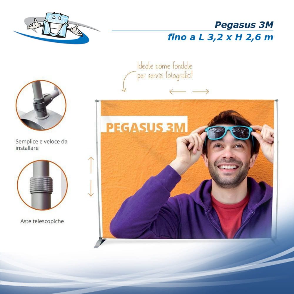 Pegasus 3M - Banner modulare con personalizzazione inclusa