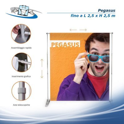 Pegasus - Banner modulare con personalizzazione inclusa