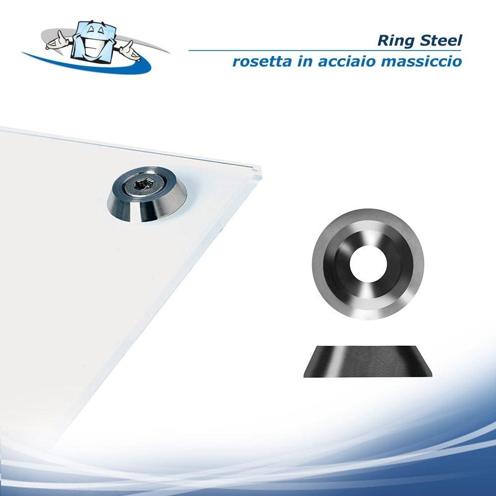 Fisso Ring - Steel sistema a vite in acciaio