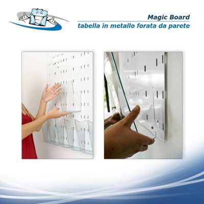 Magic Board - Tabella/Bacheca informativa in metallo a parete in varie misure