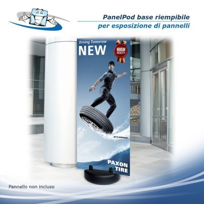PanelPod - Base riempibile per l'esposizione di pannelli