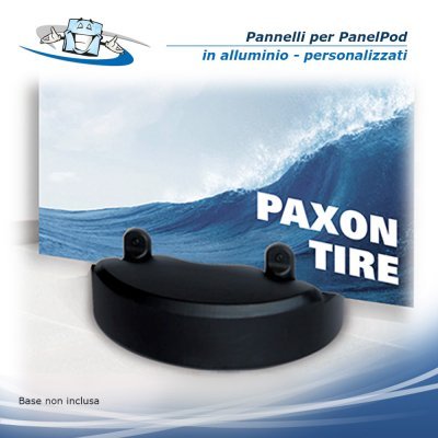 Pannello in alluminio con stampa monofacciale personalizzata per base PanelPod