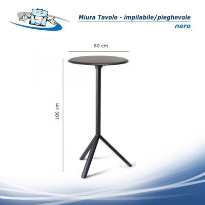 Miura Table - Tavolo impilabile e pieghevole per esterno e interno in diversi colori
