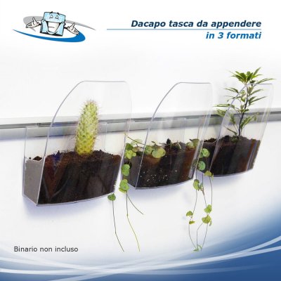 Dacapo tasca da appendere porta depliant multiuso in vari formati