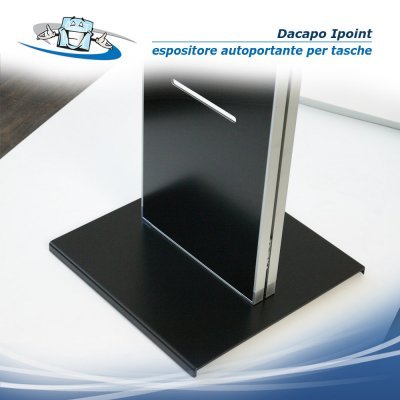 Dacapo Ipoint - Espositore porta depliant nero autoportante