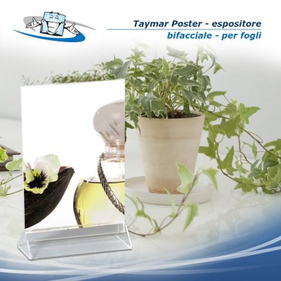 Taymar Poster - Espositore da banco - bifacciale per fogli