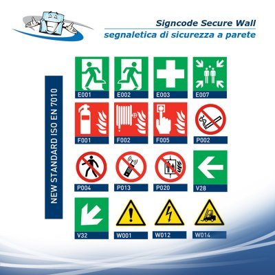 Signcode Secure Wall - Segnaletica di sicurezza a parete
