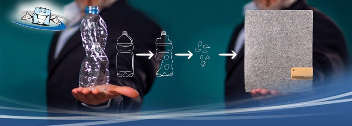 Linea Go-Green in pet riciclato e riciclabile personalizzabile