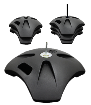 Bandiere: base impilabile per esterno